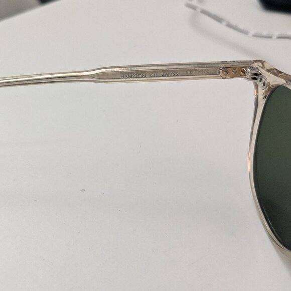 Garrett Leighton Hampton Sun Champagne Sunglasses - Picture 3 of 7